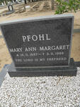 PFOHL Mary Ann Margaret 1887-1969