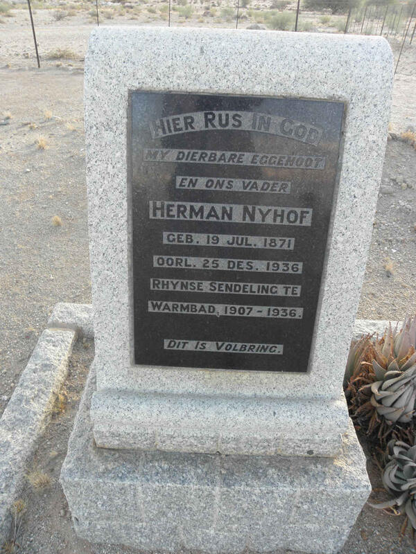 NYHOF Herman 1871-1936
