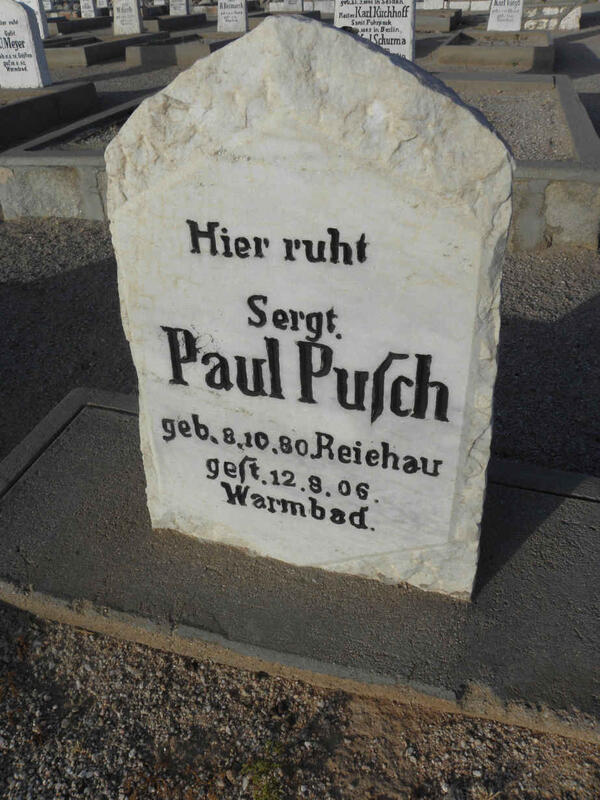 PUSCH Paul 1880-1906