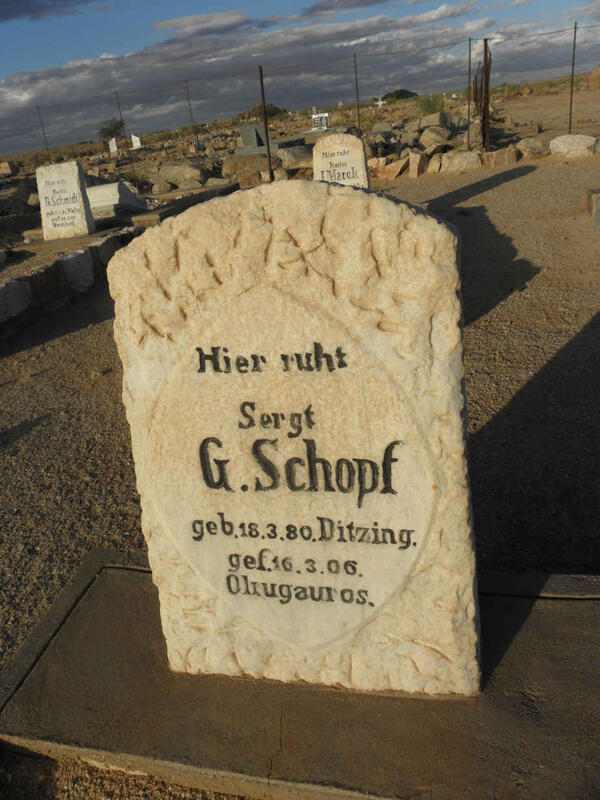 SCHOPF G. 1880-1906
