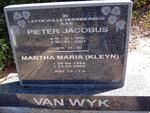 WYK Pieter Jacobus, van 1913-2001 & Martha Maria KLEYN 1926-2005