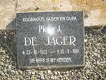 JAGER Pieter J., de 1925-1991