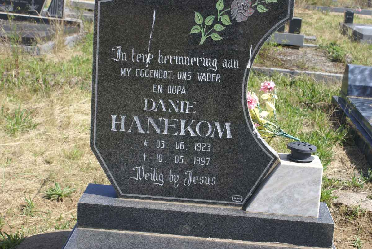 HANEKOM Danie 1923-1997