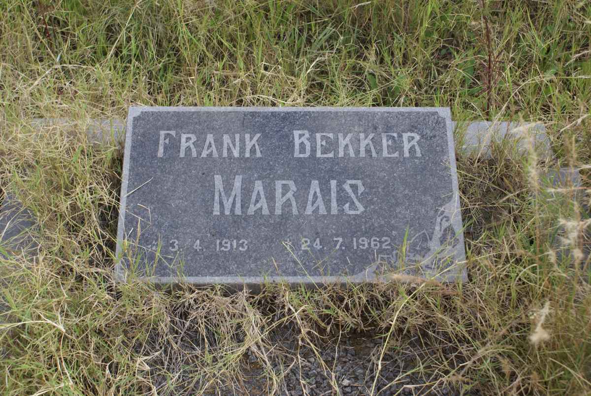 MARAIS Frank Bekker 1913-1962