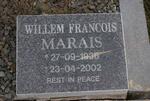 MARAIS Willem Francois 1938-2002