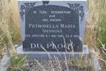 PLOOY Petronella Maria, du, formerly HENNING, nee GREYLING 1910-1984