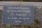 VORSTER P.J. 1880-1951