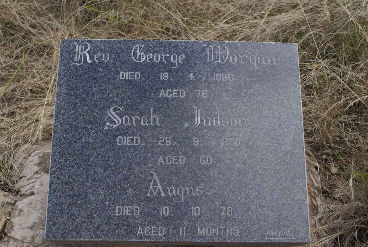 JUDSON Sarah -1880 :: JUDSON Angus 1878