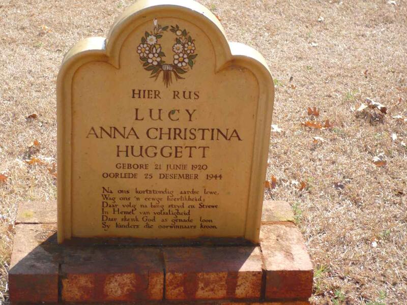 HUGGETT Lucy Anna Christina 1920-1944