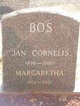 BOS Jan Cornelis 1899-1980 & Margaretha 1901-1981