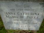 PREEZ Anna Catherina Maria, du nee JOUBERT 1870-1956