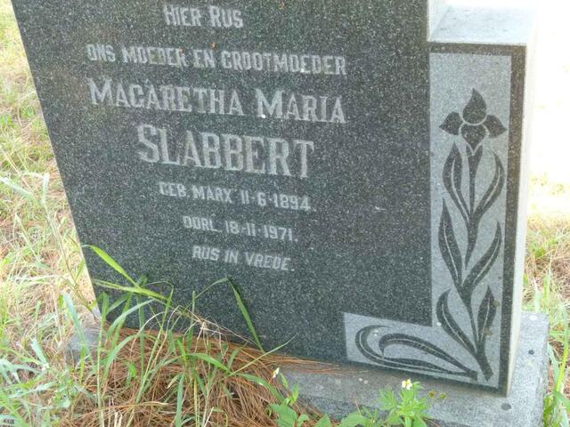 SLABBERT Magaretha Maria nee MARX 1894-1971
