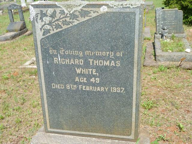 WHITE Richard Thomas -1937