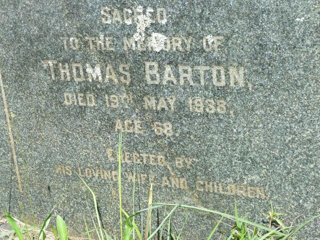 BARTON Thomas -1938