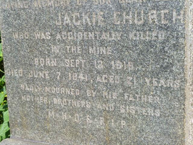 CHURCH Jackie 1919-1941