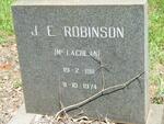 ROBINSON J.E. nee McLACHLAN 1911-1974