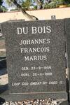BOIS Johannes Francois Marius, du 1906-1988