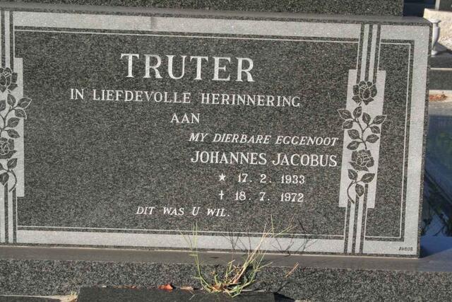TRUTER Johannes Jacobus 1933-1972