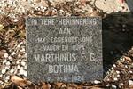 BOTHMA Marthinus F.G. 1924-