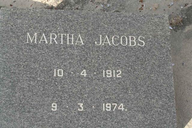 JACOBS Martha 1912-1974