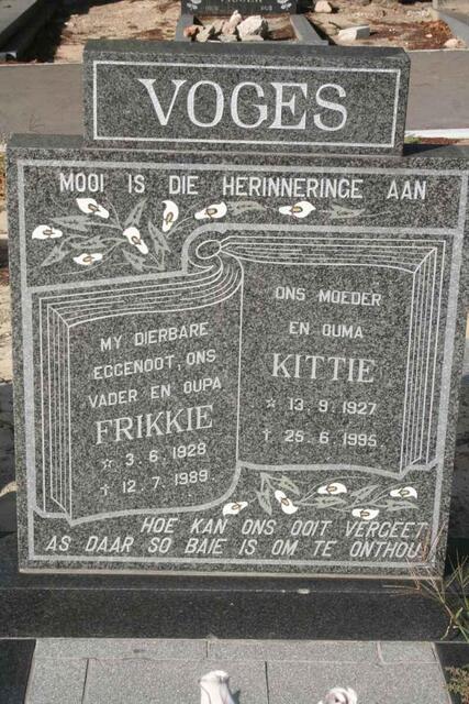 VOGES Frikkie 1928-1989 & Kittie 1927-1995