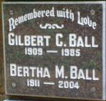BALL Gilbert C. 1909-1985 & Bertha M. 1911-2004