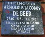 BEER Arnoldus Jacobus, de 1923-2007