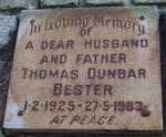 BESTER Thomas Dunbar 1925-1983