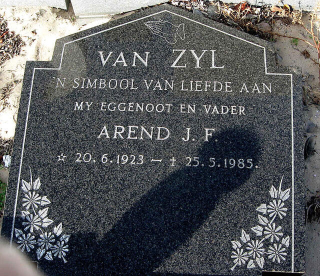 ZYL Arend J.F., van 1923-1985