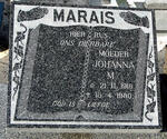 MARAIS Johanna M. 1919-1980