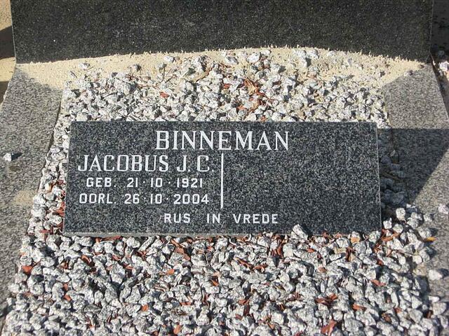 BINNEMAN Jacobus J.C. 1921-2004