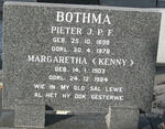 BOTHMA Pieter J.P.F. 1898-1978 & Margaretha 1903-1984