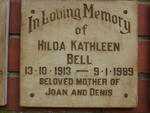 BELL Hilda Kathleen 1913-1989