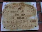 BOTHA Marthinus Johannes 1915-1981