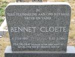 CLOETE Bennet 1951-1992