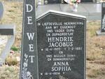 WET Hendrik Jacobus, de 1920-1992 & Anna Sophia 1924-