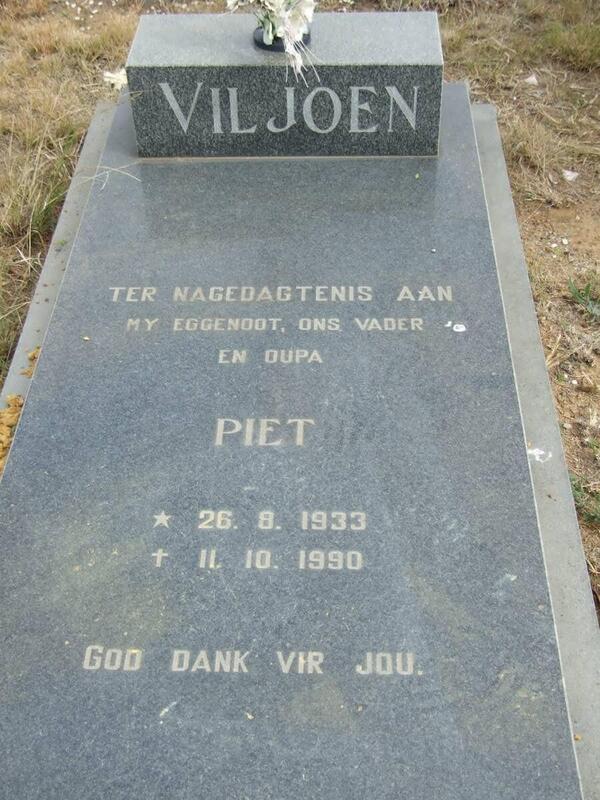 VILJOEN Piet 1933-1990
