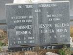 COETZEE Johannes Hendrik 1924-1990 & Hester Helena Louisa Maria 1933-