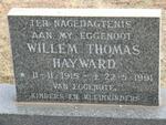 HAYWARD Willem Thomas 1915-1991