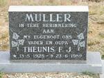 MULLER Theunis F.J. 1925-1989