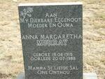 MURRAY Anna Margaretha 1915-1988