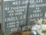 SWANEPOEL Carel J.F. 1940-1998 & Anna C. 1948-