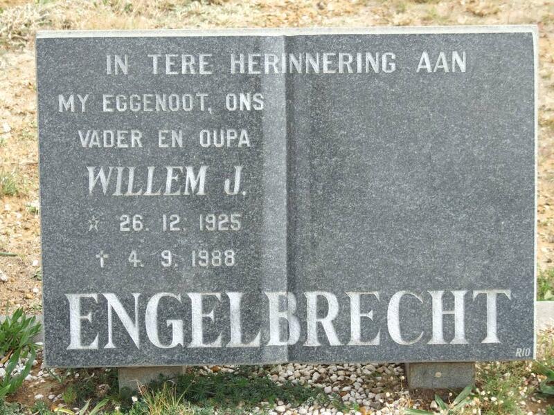 ENGELBRECHT Willem J. 1925-1988