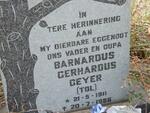 GEYER Barnardus Gerhardus 1911-1986