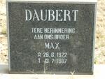 DAUBERT Max 1922-1987