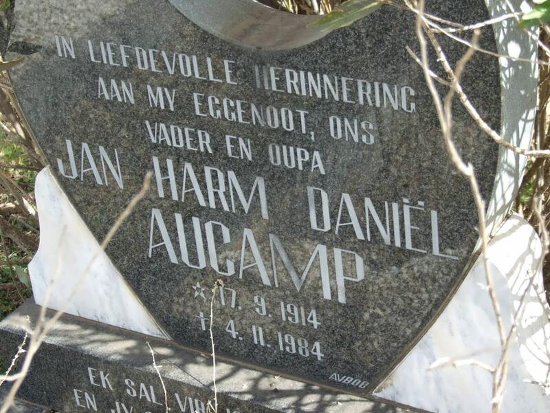 AUCAMP Jan Harm Daniel 1914-1984