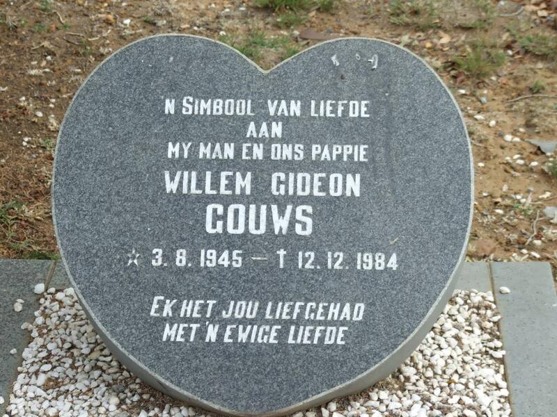 GOUWS Willem Gideon 1945-1984