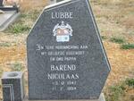 LUBBE Barend Nicolaas 1947-1984