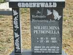 GROENEWALD Wilhelmina Petronella 1923-2011