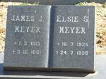 MEYER James J. 1913-1981 & Elsie S. 1925-1998 